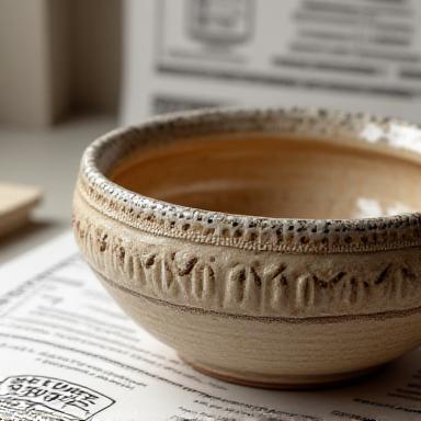 Dettaglio di un design in ceramica tutelato da brevetto registrato